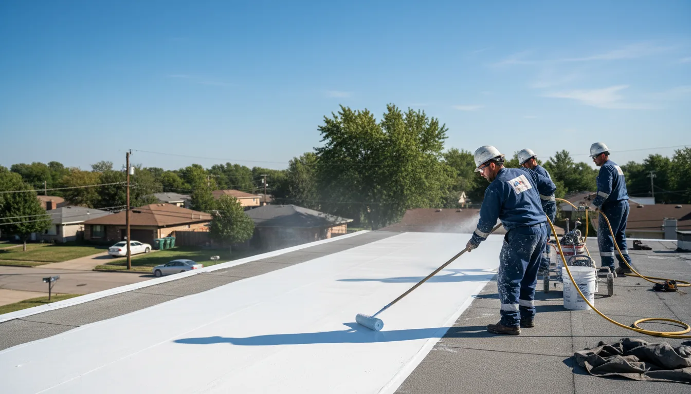 Commercial roof coating in Jerome, MI near me